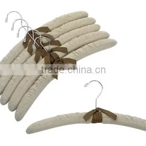 Hot Sale Silk and Satin Clothes Padded Hanger thumbnail-1