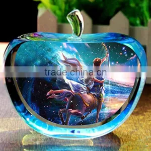 2016 Wholesale Apple Shaped Crystal Paperweight With Personal Photo thumbnail-1