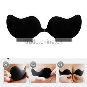 Sexy Push Up Self-Adhesive Silicone Bust Front Closure Strapless Invisible Bra thumbnail-4
