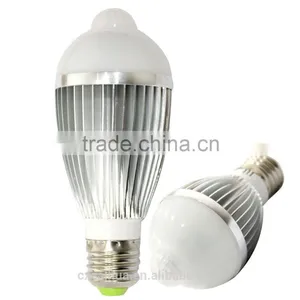 China Supplier Pir Sensor Bulb E27 B22 3w 5w 7w Sensor Led Lights thumbnail-1