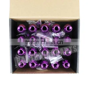 Breaks Alloy Aluminum 90MM Wheel Lug Nut With Crown Caps Extended Tuner Wheels Rims Caps Lug Nuts thumbnail-4