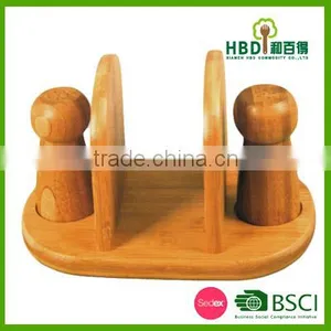 High Quality Bamboo Pepper Shaker,spice Shaker,pepper and Salt Shaker Wholesale thumbnail-1