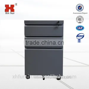 Black 3 Drawer Move Metal Cabinet thumbnail-2