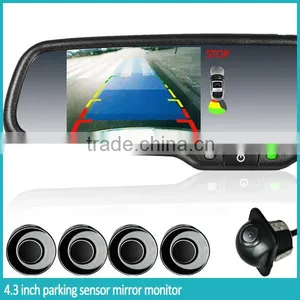 Promotional Sales for 4.3 Inch Interior Car Parking Sensor Rearview Monitor With 4 Replaceable Detectors thumbnail-1
