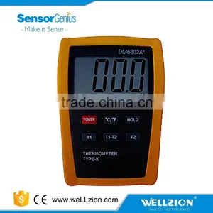 DM6802A+,K Type Thermometer With Large LCD Display,Dual Input thumbnail-1