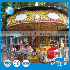 Theme Park Fairground Rides! China Manufacturing Amusement Rides Merry go Round Carousel Horse for Sale thumbnail-6