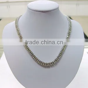 Zircon Necklace/Platinum Plating thumbnail-1