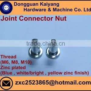 M6, M8, M10 / Bright(White)/ Blue/ Yellow Zinc Plated; Joint Connector ; Furniture Hardware thumbnail-5