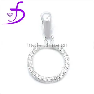 Wholesale 925 Sterling Silver Circle Pendant thumbnail-1