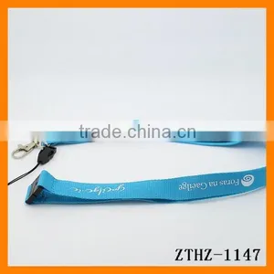 2014 Nylon Metal Button Card Rope Mobile Phone Strap Lanyard With Logo Pattern Word Customizing ZTHZ-1147 thumbnail-1