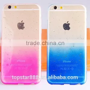 Colorful Water-drop Tpu Phone Case ,Beautiful Tpu Case for Iphone 6 , Waterproof Tpu Fabric Phone Case . thumbnail-1