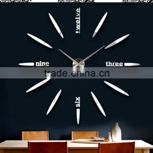 Large DIY Metal Acrylic Mirror Oversize Ajanta Wall Clock Models thumbnail-2