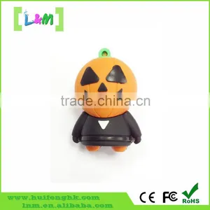 Hollaween Gift Custom Design Mr. Pumpkin 8gb Pvc Pen Drive thumbnail-1