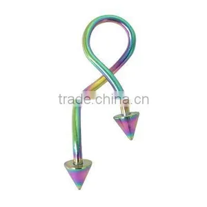 Colorful Titanium Industrial Barbell Jewelry Body Piercing thumbnail-1