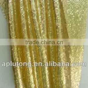 China Wire Mesh Sequin Knit Fabric for Curtain Drapery thumbnail-1