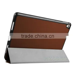China Factory OEM Logo Three Floding Stand PU Leather Case Cover for Apple IPad Pro 9.7 thumbnail-5