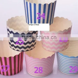 Chevron Polka Dots Stripe Cupcake Cases Baking Cups Paper Cupcake Liner Baking Cup Cupcake Papers Cupcake Liners Muffin Cups thumbnail-2