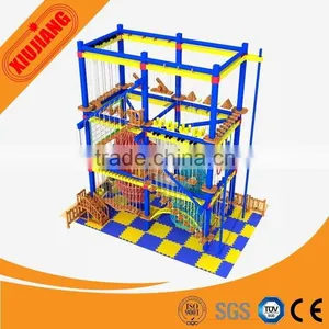Indoor Jungle Gym Playground, Attractive Kids Obstacle Course Equipment thumbnail-1