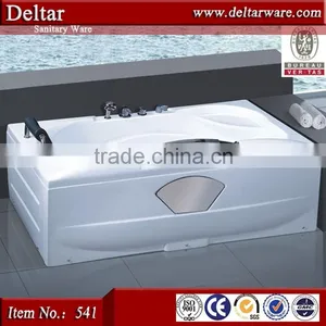 New Design Air Bubble Oval Free Standing Resin Bathtub for Sale thumbnail-6