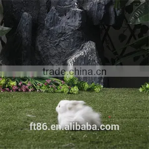 Plush Toy Animal Small White Animal Figures Artificial Animal Bunny thumbnail-3