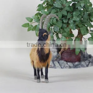 Real Fur Animal Giant Size Handicraft Sheep Plush Wholesale Garden Ornaments thumbnail-1