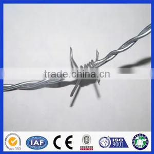 Anping Deming Factory Hot Sales Hot Dipped Galvanized Barbed Wire For Farm Or Pasture Boundary thumbnail-3
