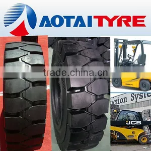 Chinese High Quality Resilient Polyurethane Bobcat Linde Forklift Solid Tyre 7.00-12 thumbnail-1