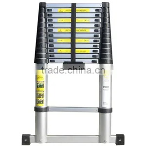 3.2m,3.85m ,4.4m,5m Telescopic Ladder With Unique Integral Safety Stabiliser and Heavy Duty Carry Bag thumbnail-2