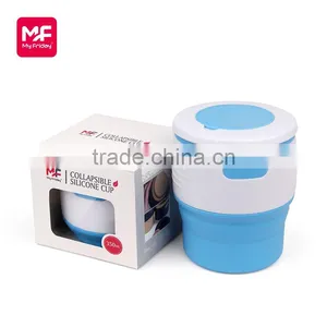 BPA Free FDA Approved Collapsible Silicone Coffee Cup thumbnail-3