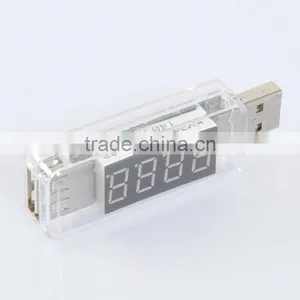 2017 New Design USB Power Amp Meter Tester Charging Voltage Current Multimeter Transparent thumbnail-1