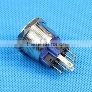 Daier 22mm SPDT 1NO 1NC Illuminated Waterproof Push Button Switch With Light thumbnail-4