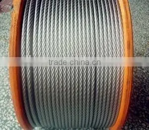 Factory Stock CE Hard Strength 6mm 7x7 Galvanized Carbon Steel Wire Rope thumbnail-2