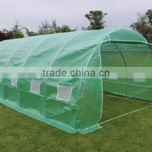 6m (L) X 3m (W) X 2m (H) Polytunnel Greenhouse Pollytunnel Poly Polly Tunnel Fully Galvanised Anti Rust Steel Frame thumbnail-1