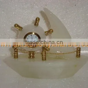 The Most Beautiful WholeSale 2017 New Design CLOCKS ONYX MARBLE HANDICRAFTS thumbnail-4