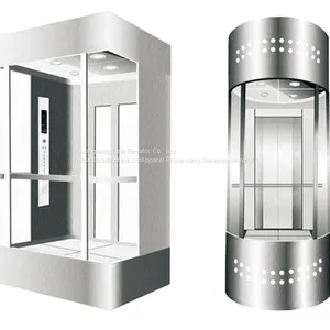 1000KG Glass And Mirror Etched Elevator thumbnail-1