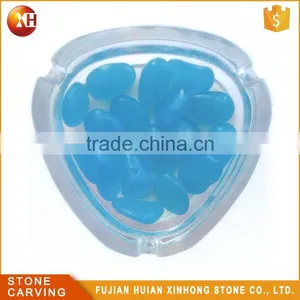 Wholesale Quality Home Decoration Colorful Glow Pebble Stone thumbnail-1