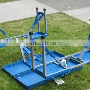 Plastic Folding Picnic Table and Chair Portable Table for Outside thumbnail-2