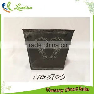 Cheap Wholesale Garden Gnomes Hot Sale Square Large Black Flower Pots for Office thumbnail-1