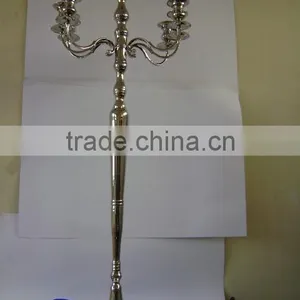 Floor Candelabra/entrance Candelabra/Tall Silver Candelabra 5 Arms, Floor Candelabra For Wedding Decoration thumbnail-2