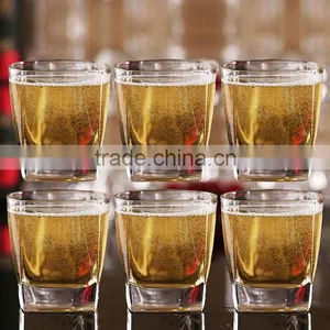 Glassware Elegent Heavy Base Collection, Square Shot Glass Clear thumbnail-1