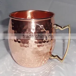 16 oz MOSCOW MULE MUGS 100% SOLID COPPER MULE MUGS FDA APPROVED SOLID COPPER MUGS MANUFACTURER INDIA thumbnail-2