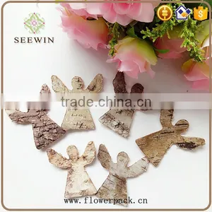 Angel Series of Natural Flowered Bark Engraving thumbnail-2
