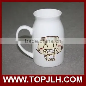 Custom Logo Printing White Sublimation Ceramic Tea Mug for Transfer Printing thumbnail-1