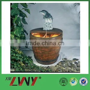 Latest Design Creative Resin Dolphin Standing Fountain Centerpiece thumbnail-1