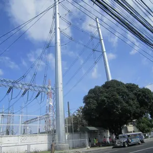 Megatro Corner-run Steel Pole for Overhead Power Transmission thumbnail-1