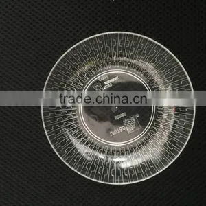 Round Clear Plastic Dish,PS Saucer Dish, Plastic Salad Dish thumbnail-1