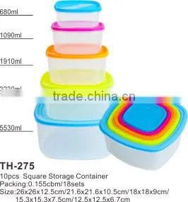 Meal Prep Contianers 10pcs Sets Plastic Food Prep Container thumbnail-1