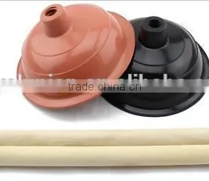 Hot Selling Wooden Handle Rubber Toliet Sucker thumbnail-1