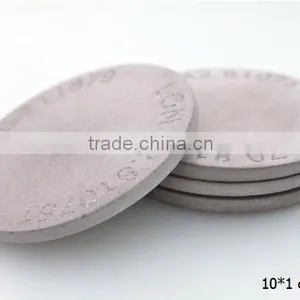 4 Set Engraved Concrete Coasters With Cork Back thumbnail-3
