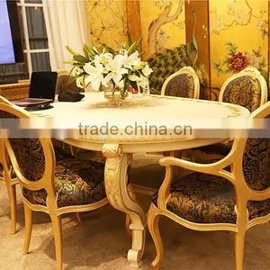 Luxury French Rococo Timber Dining Table Set for Noble House BF11-05051b thumbnail-1
